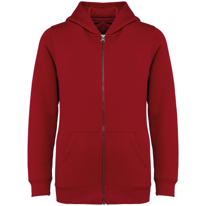Umweltfreundliches Kinder Kapuzensweatshirt mit Reißverschluss