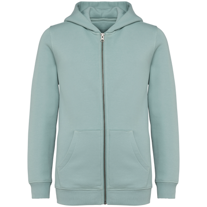 Umweltfreundliches Kinder Kapuzensweatshirt mit Reißverschluss