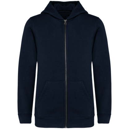 Umweltfreundliches Kinder Kapuzensweatshirt mit Reißverschluss