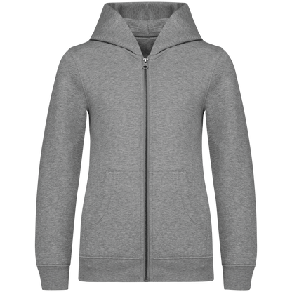 Umweltfreundliches Kinder Kapuzensweatshirt mit Reißverschluss