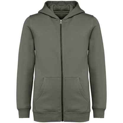 Umweltfreundliches Kinder Kapuzensweatshirt mit Reißverschluss