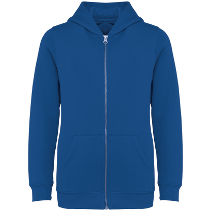 Umweltfreundliches Kinder Kapuzensweatshirt mit Reißverschluss