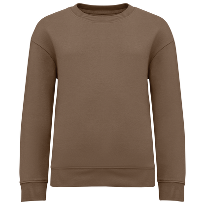 Umweltfreundliches Oversize Sweatshirt mit Rundhalsausschnitt für Kinder