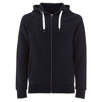 UNISEX ORGANIC ZIP UP HOOD